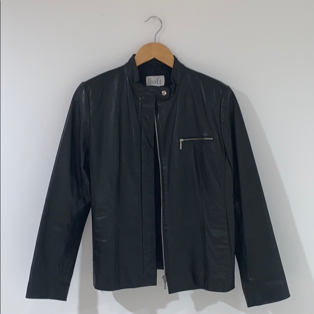 Loft / Ann Taylor Leather Jacket